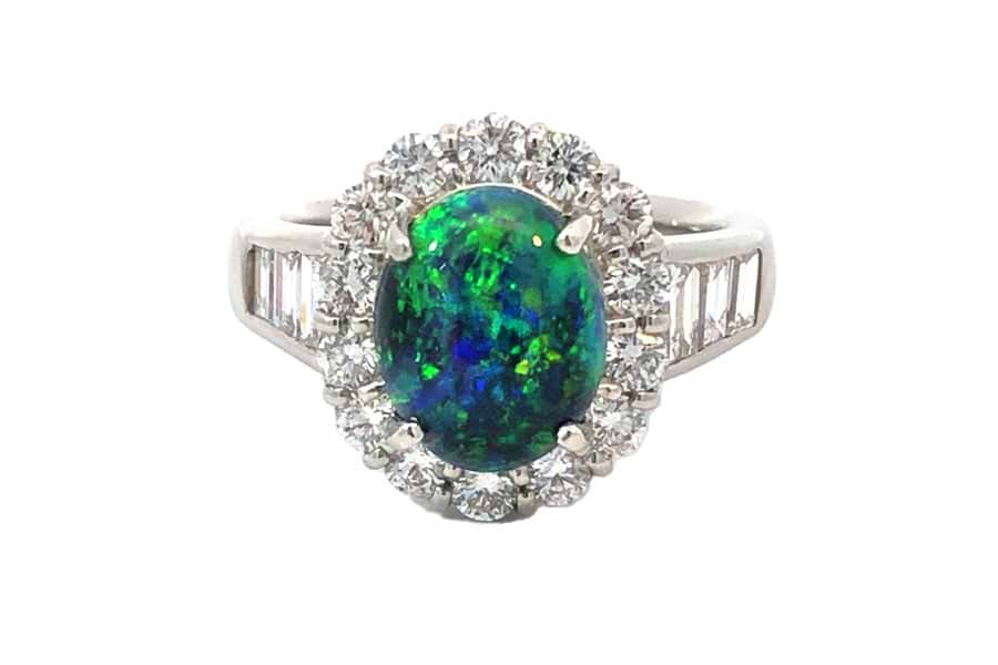 Pt900 ブラックオパール 2.144ct リングの宝石・ジュエリー買取の実績 