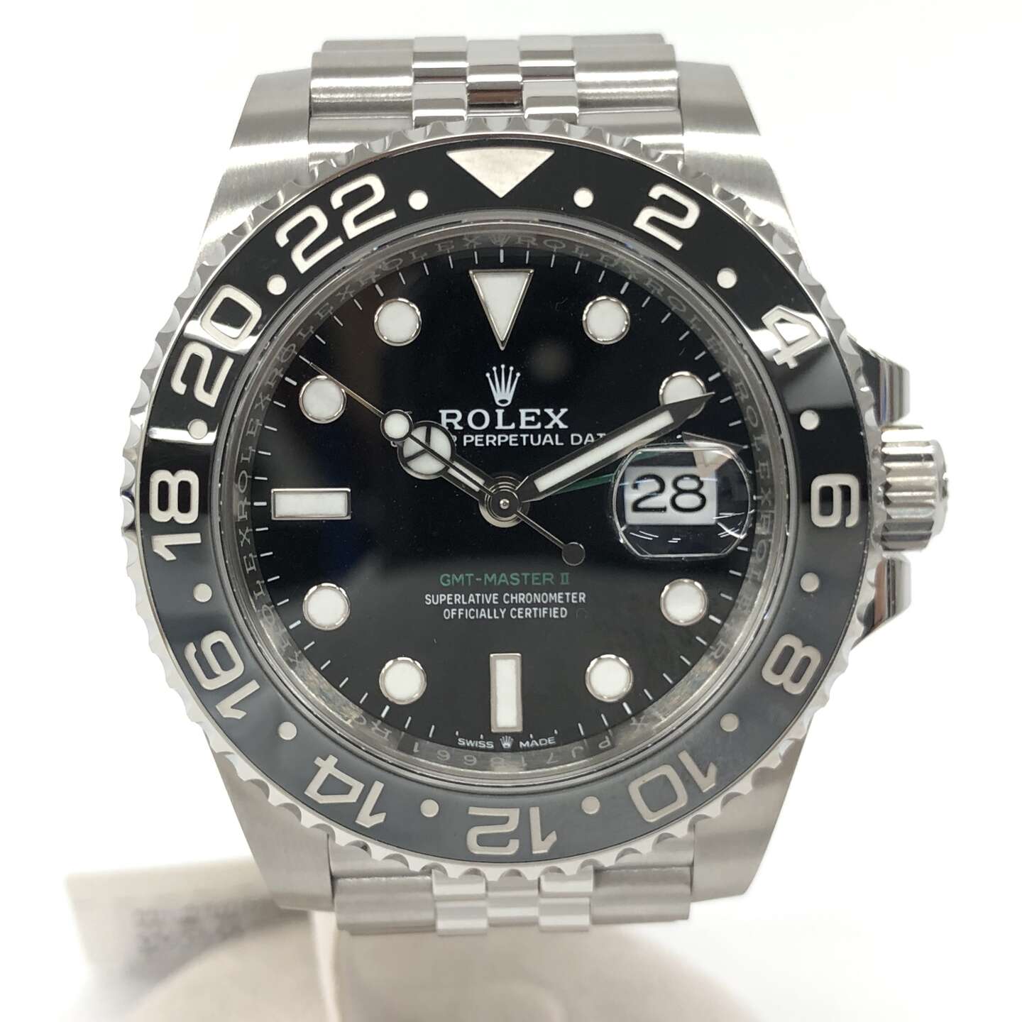 ロレックスGMTマスターII 126710GRNR 自動巻き SS×SS ブラック