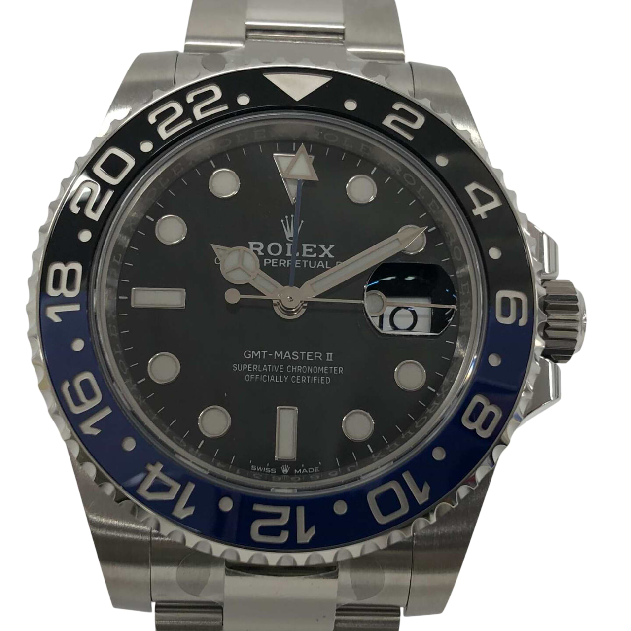 ロレックスGMTマスターⅡ 126710 自動巻き SS×SS ブラック