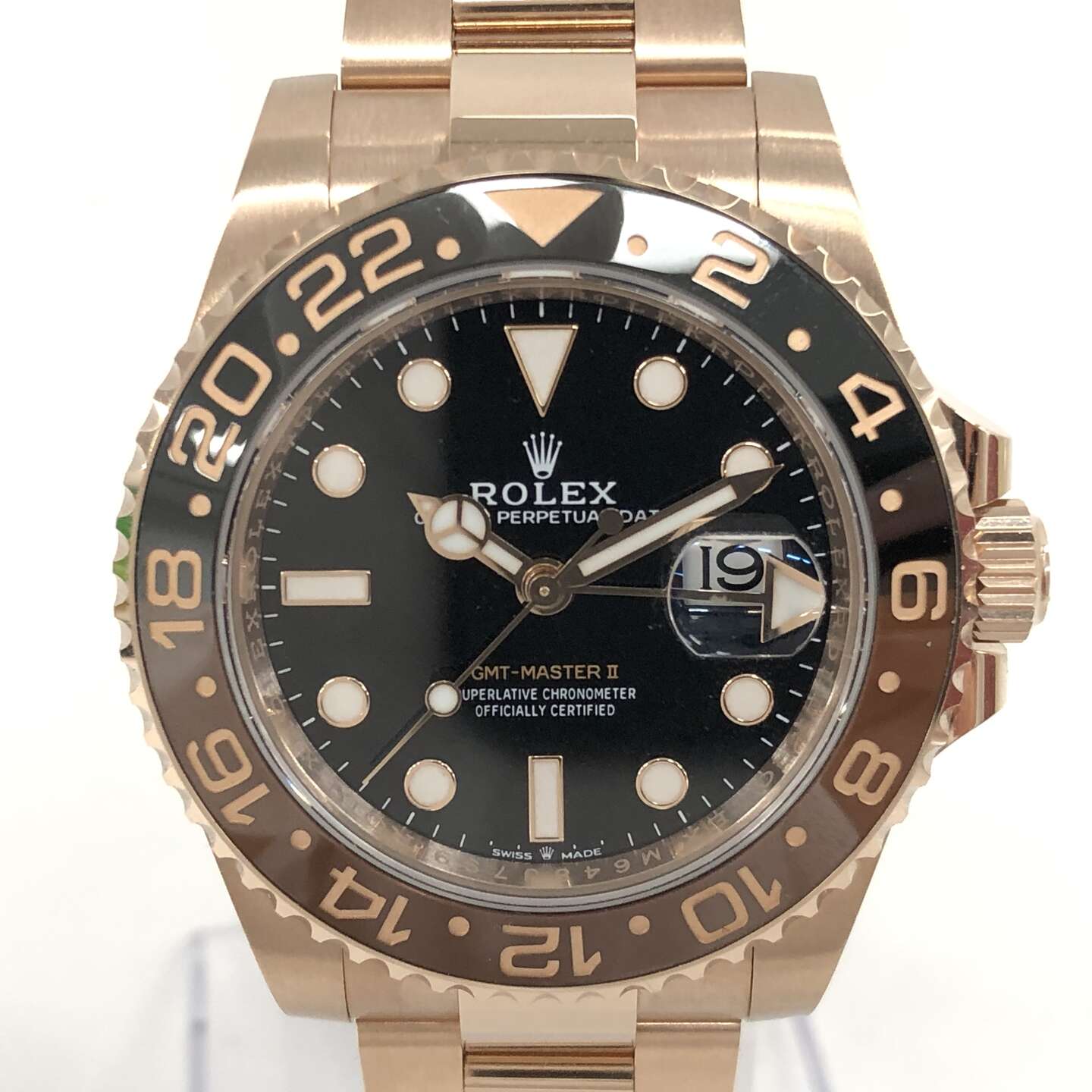 ロレックスGMTマスターⅡ 126715CHNR 自動巻き 750×750 ブラック