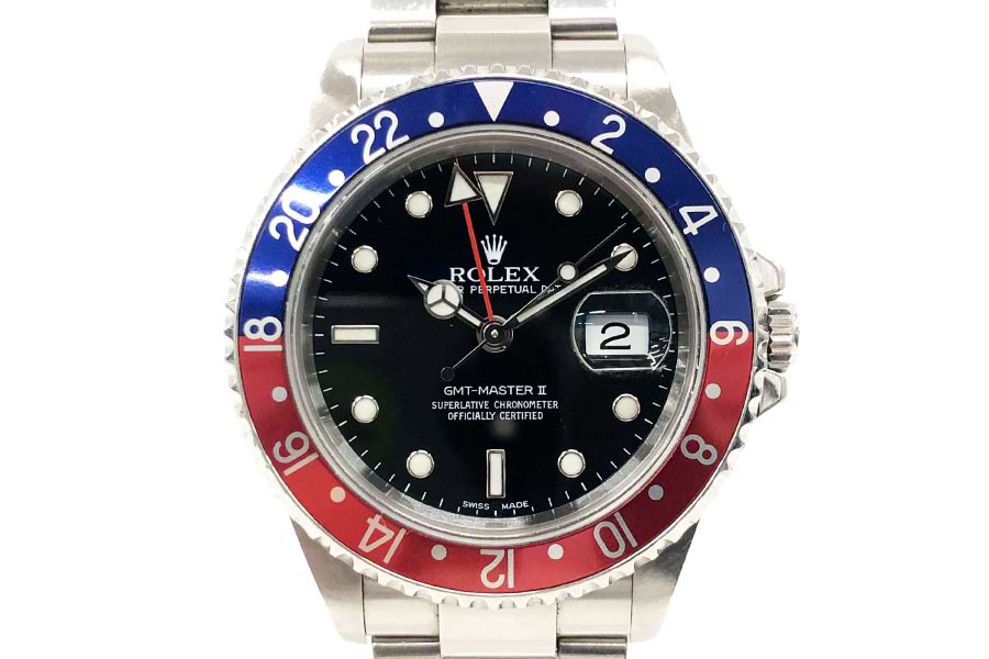 ロレックスGMTマスターⅡ 16710 自動巻き SS×SS ブラック