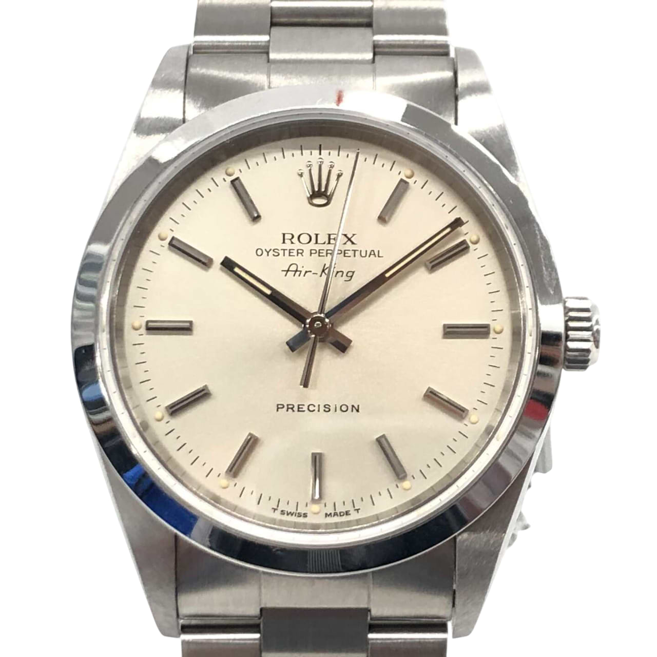 ロレックスエアキング 14000 自動巻き SS×SS シルバー