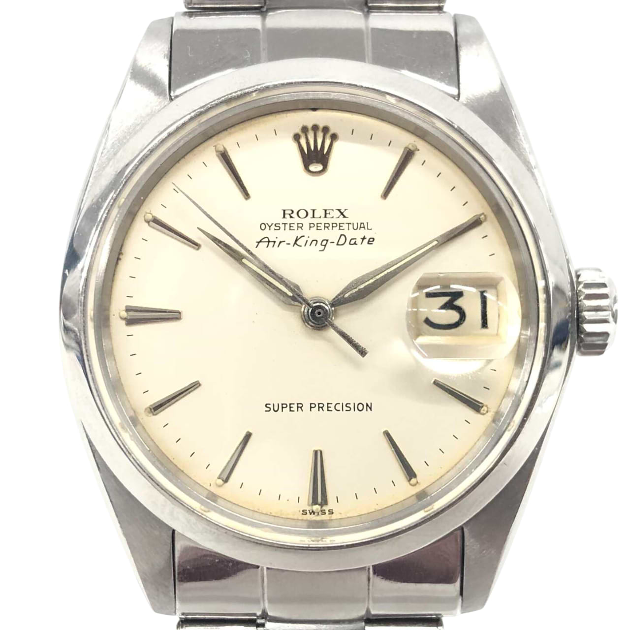 ロレックスエアキング 5700 自動巻き SS×SS ホワイト