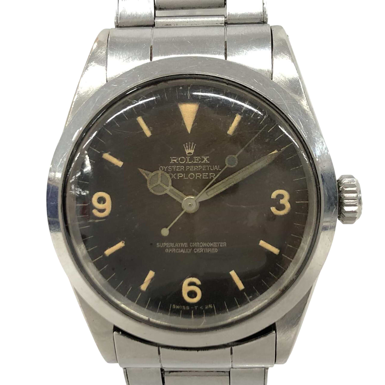 ロレックスエクスプローラー1 1016 自動巻き SS×SS ミラートロピカル