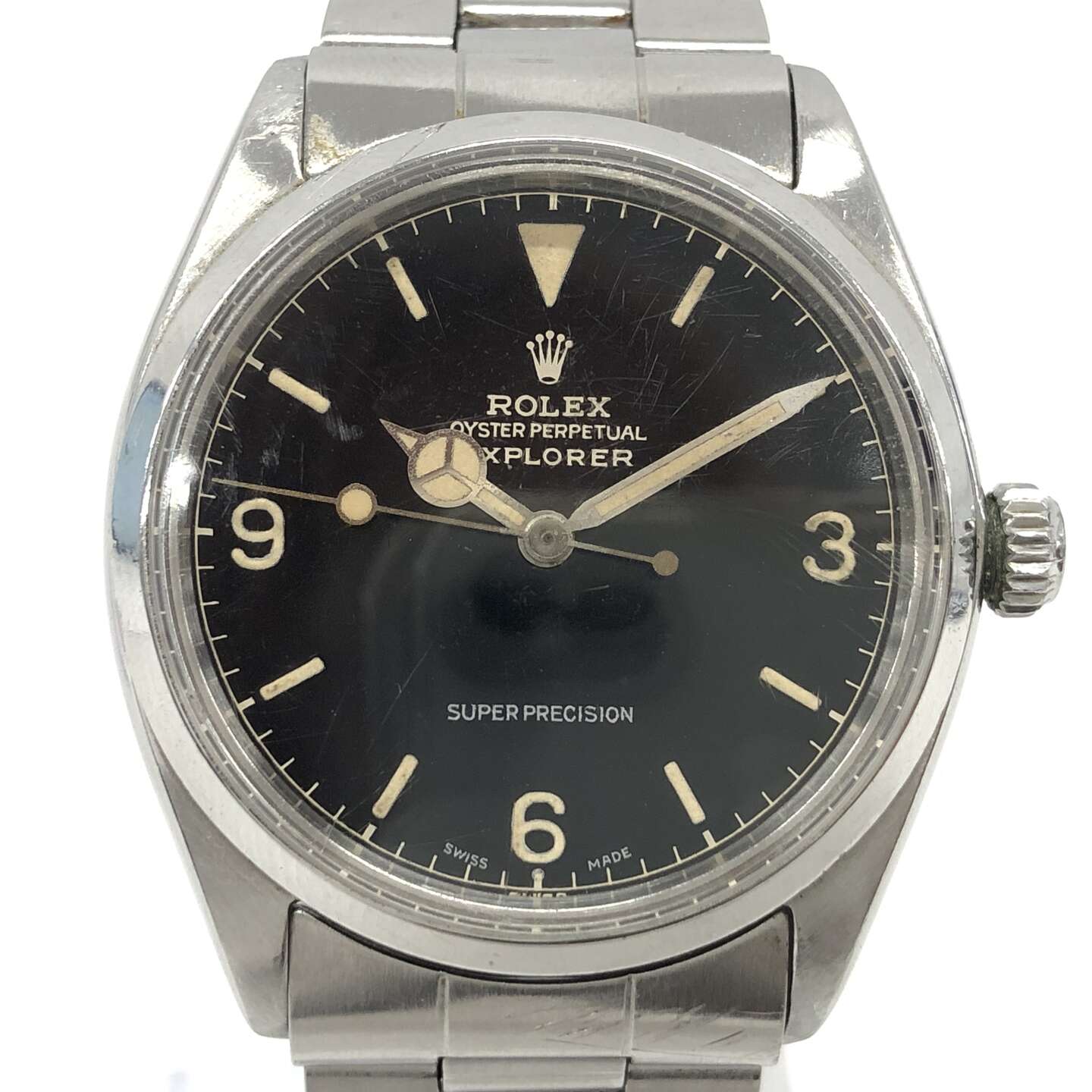 ロレックスエクスプローラーⅠ 5500 自動巻き SS×SS ブラック