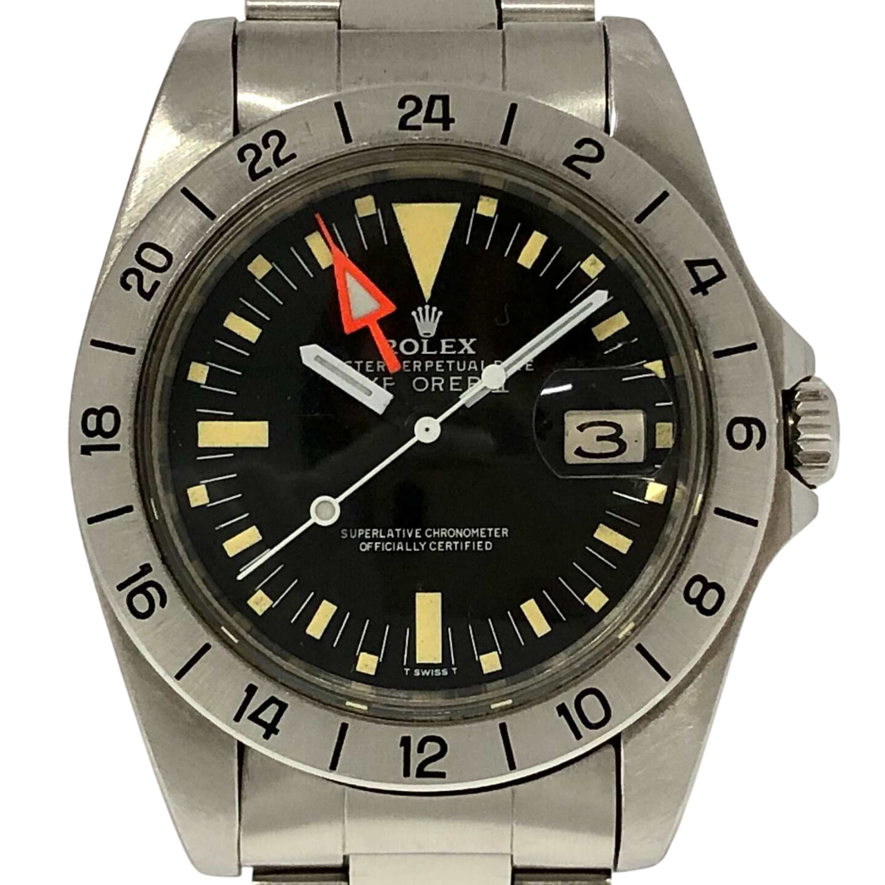 ロレックスロレックス エクスプローラーⅡ 1655 自動巻き SS×SS ブラック