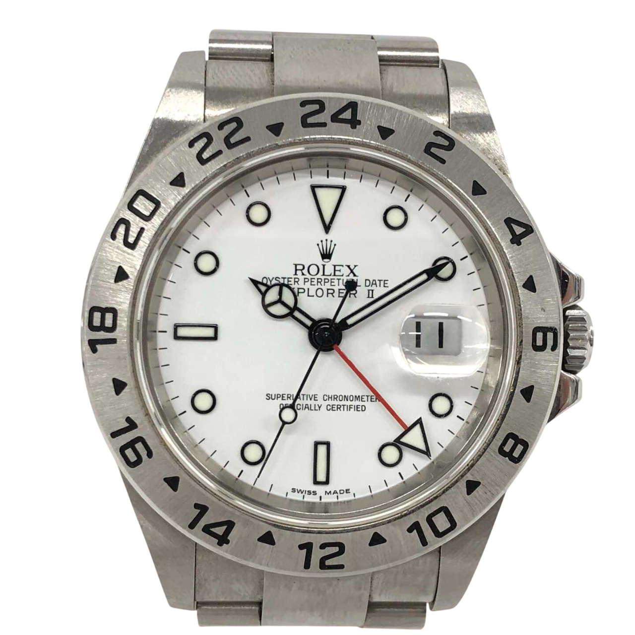 ロレックスロレックス エクスプローラーⅡ 16570T 自動巻き SS×SS ホワイト