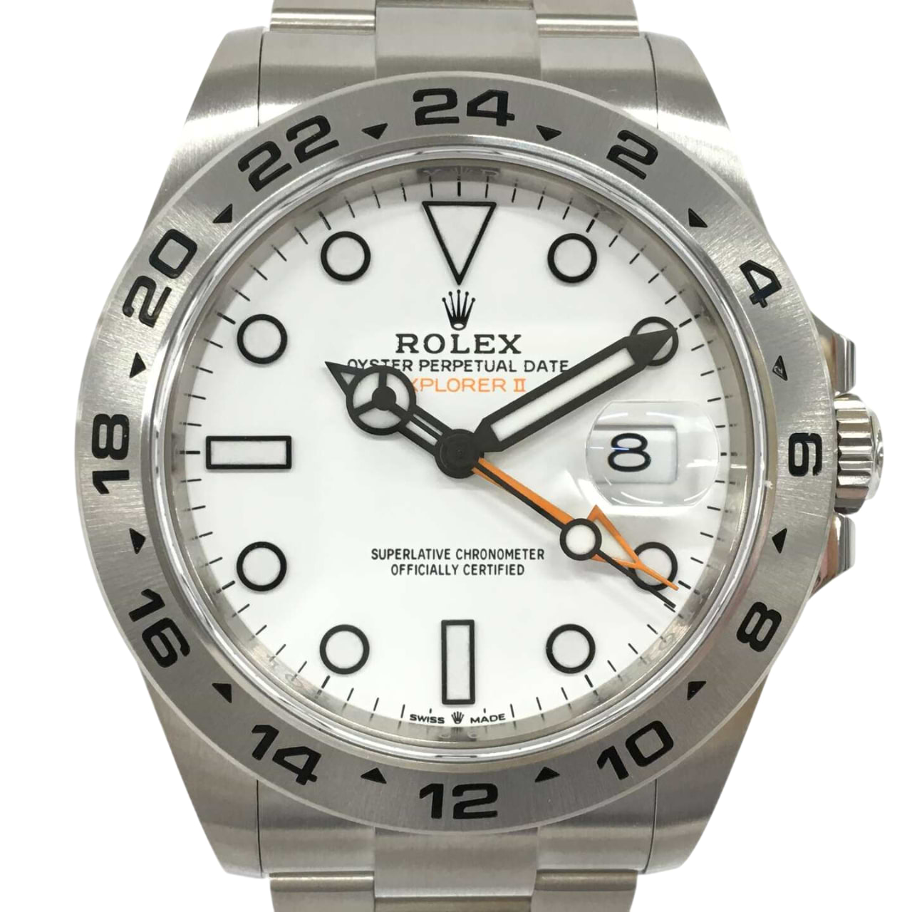 ロレックスロレックス エクスプローラーⅡ 226570 自動巻き SS×SS ホワイト