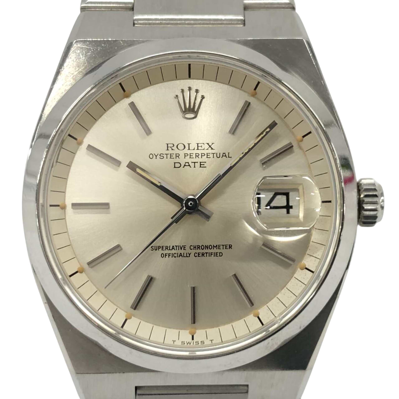 ロレックスオイスターパーペチュアルデイト 1530自動巻き SS×SS シルバー