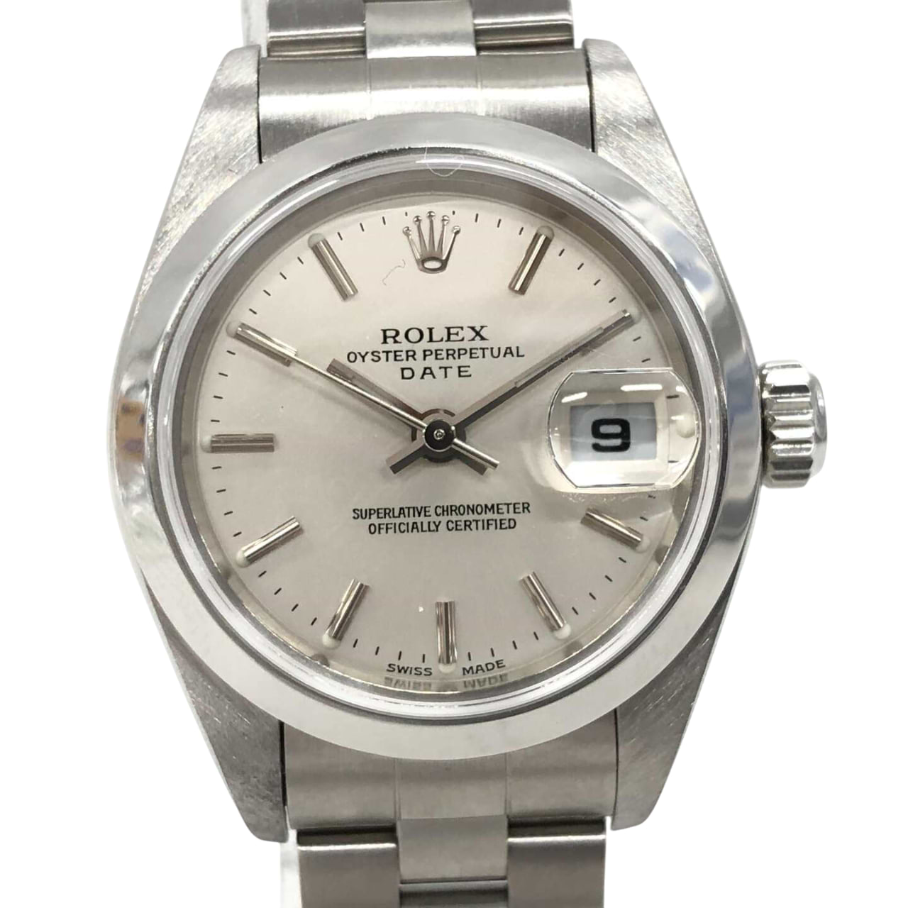 ロレックスオイスターパーペチュアルデイト 79160 自動巻き SS×SS シルバー