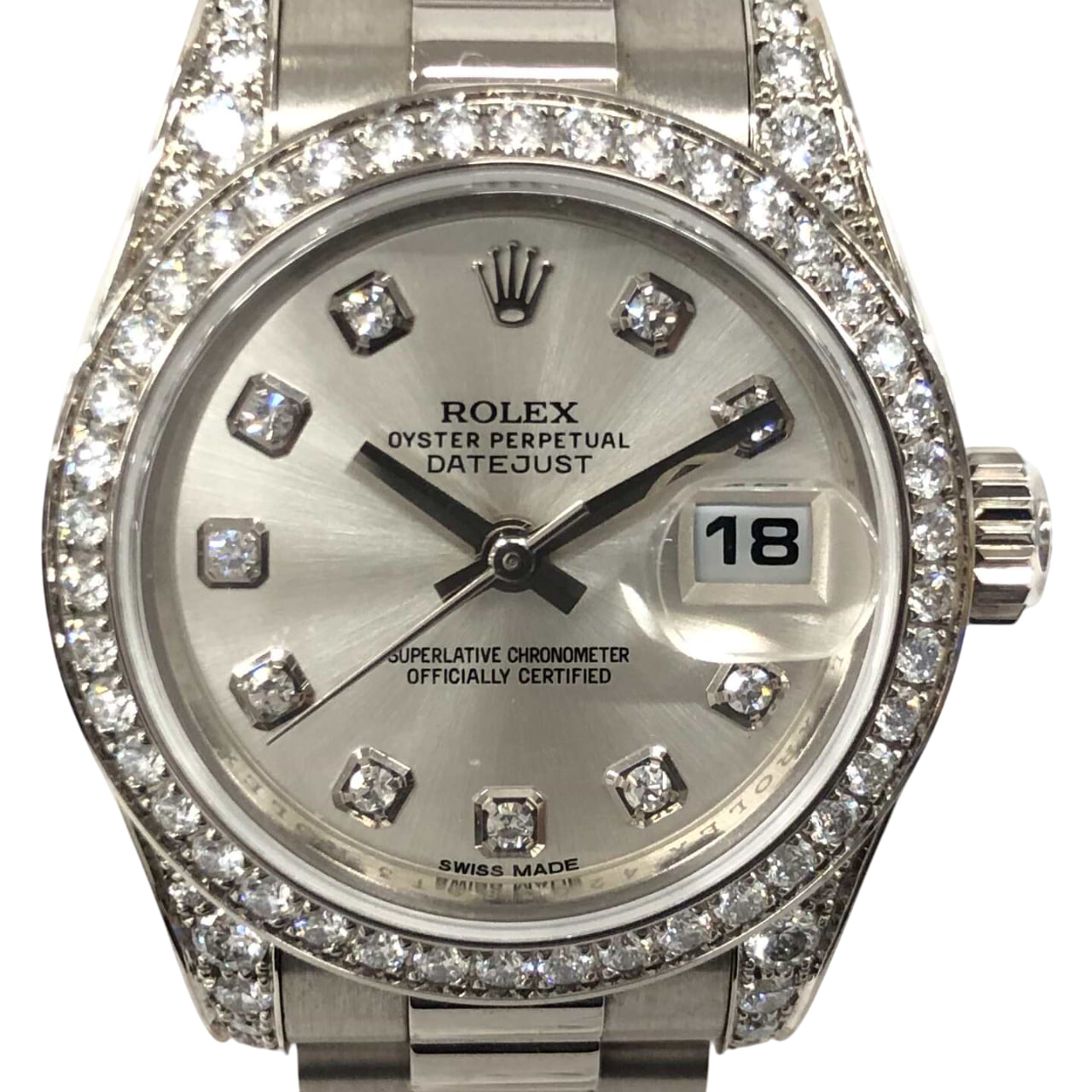 ロレックスオイスターパーペチュアルデイトジャスト 179159 自動巻き 750×750 シルバー