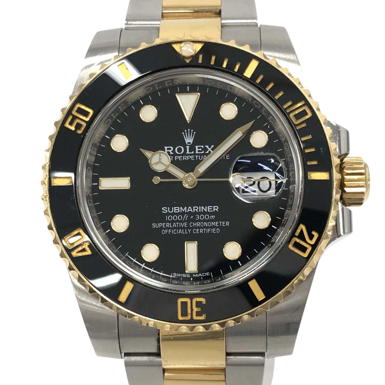 ロレックスサブマリーナ 16613 自動巻きSS/YG×SS/YG ブラック