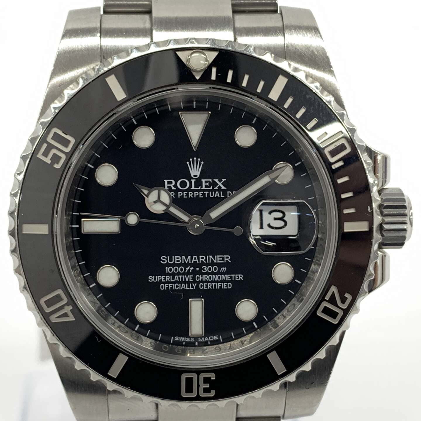 ロレックス サブマリーナーデイト 116610LN 自動巻き SS×SS ブラック