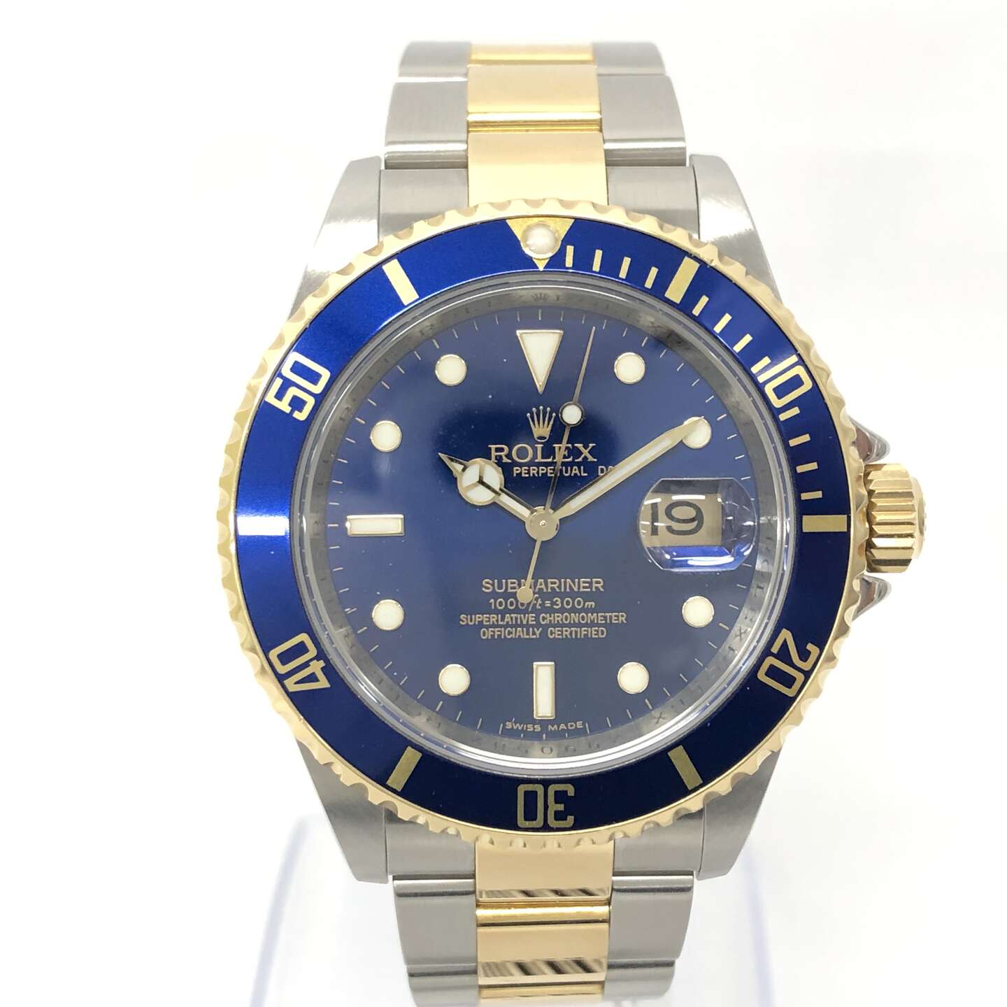 ロレックス サブマリーナー 16613 自動巻き SS/YG×SS/YG ブルー
