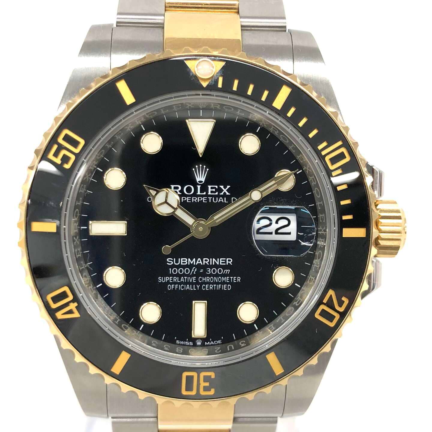 ロレックス サブマリーナーデイト 126613LN 自動巻き SS/YG×SS/YG ブラック