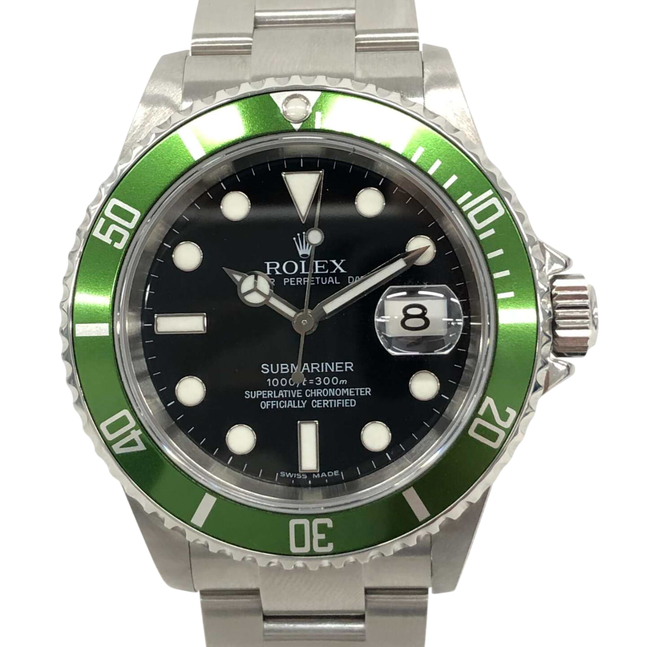 ロレックス サブマリーナーデイト 16610LV 自動巻き SS×SS ブラック