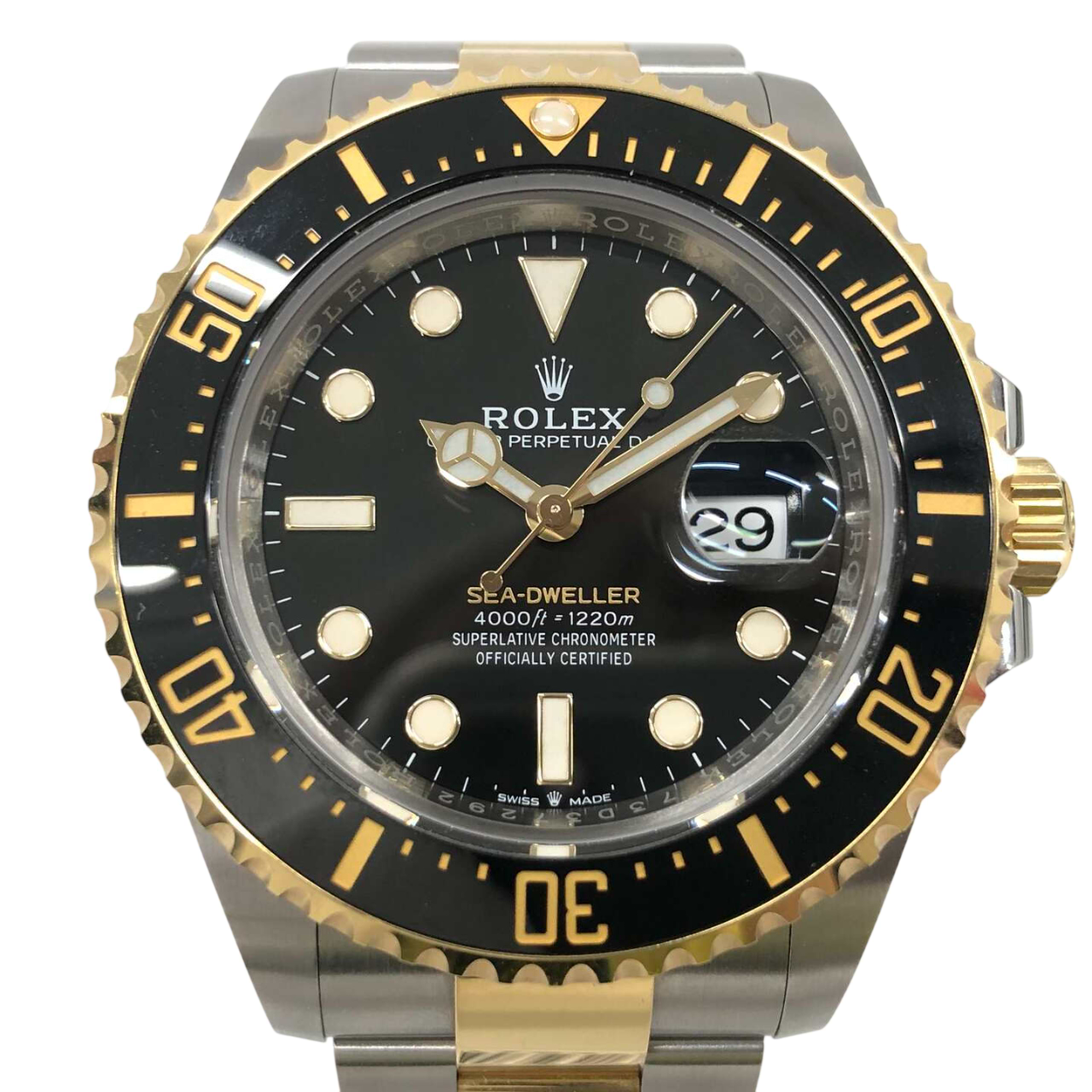 シードゥエラー 126603 自動巻き SS/YG×SS/YG ブラック