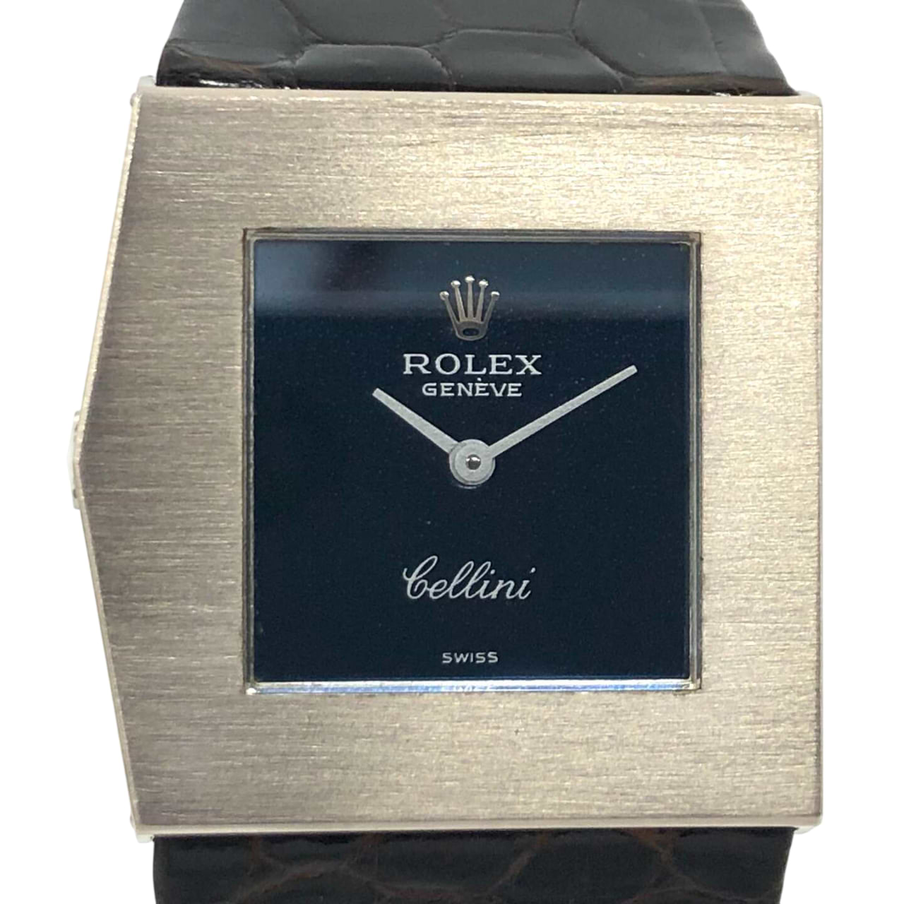 チェリーニ 4017 手巻き 750WG×革 ブラック