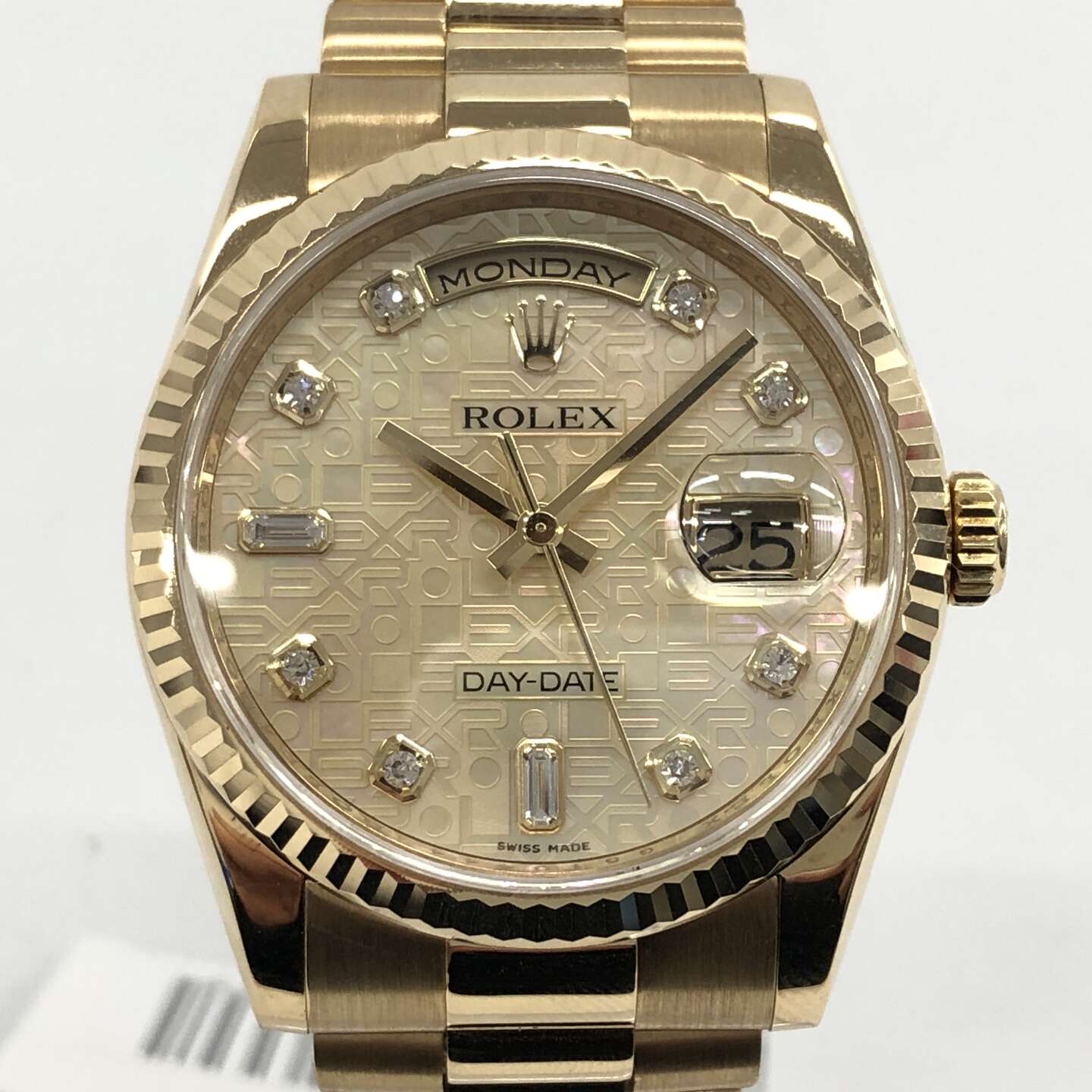 ロレックスデイデイト 118238NCA 自動巻き 750YG×750YG シェルコンピューター