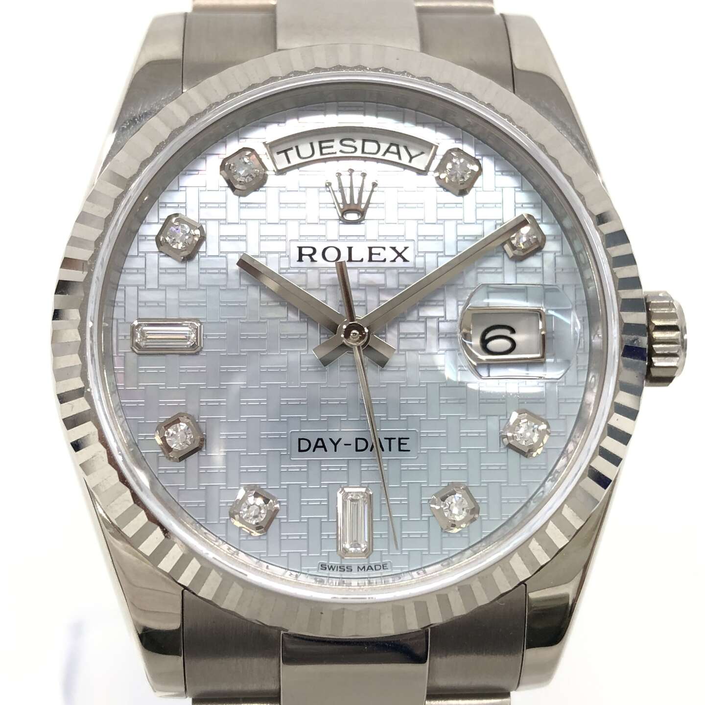 ロレックス デイデイト 118239A 自動巻き 750WG×750WG オックスフォード