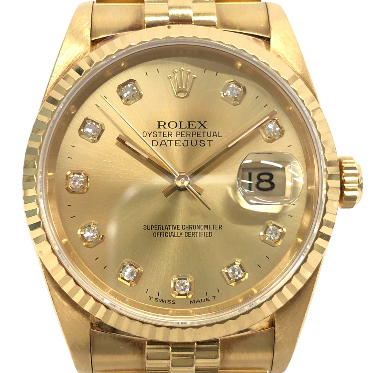 ロレックス デイトジャスト 16238G 自動巻き 750YG×750YG シャンパン