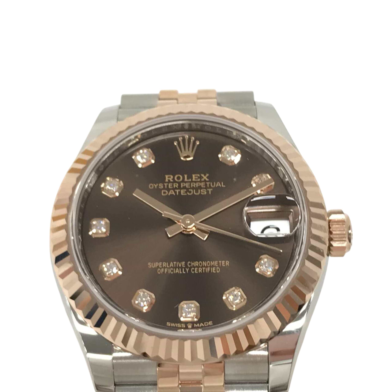 ロレックス デイトジャスト 278271 自動巻き SS/RG×SS/RG チョコレート