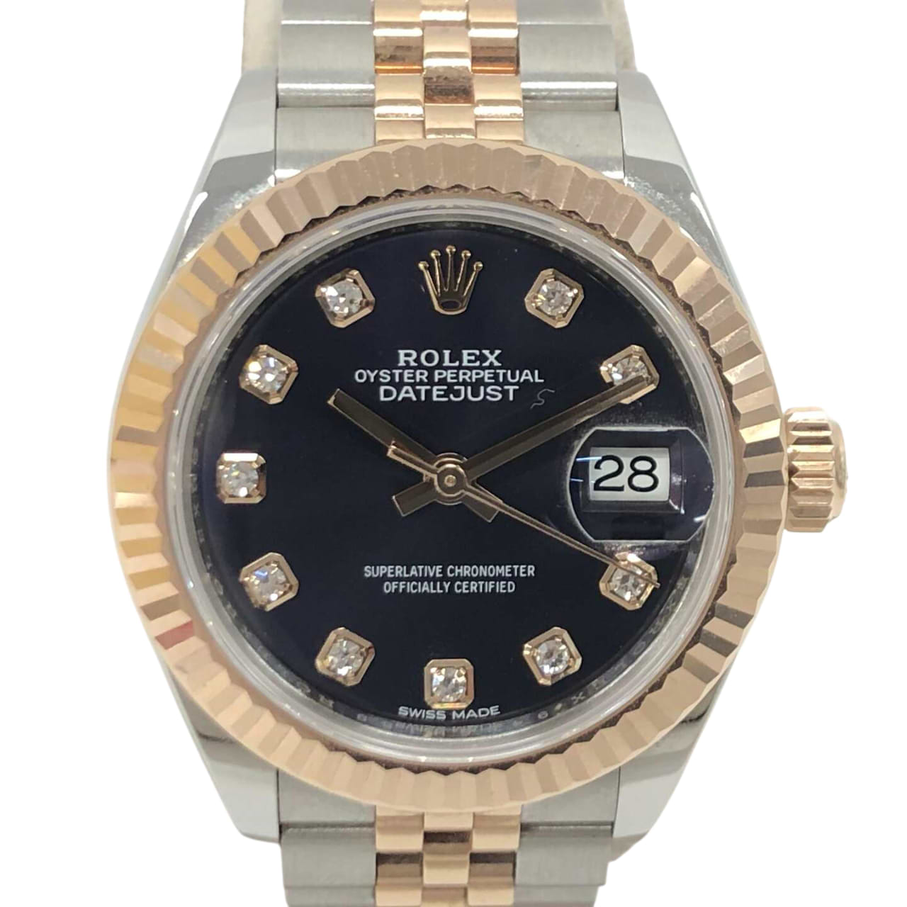 ロレックス デイトジャスト 279171G 自動巻き SS/RG×SS/RG オーベルジーヌ