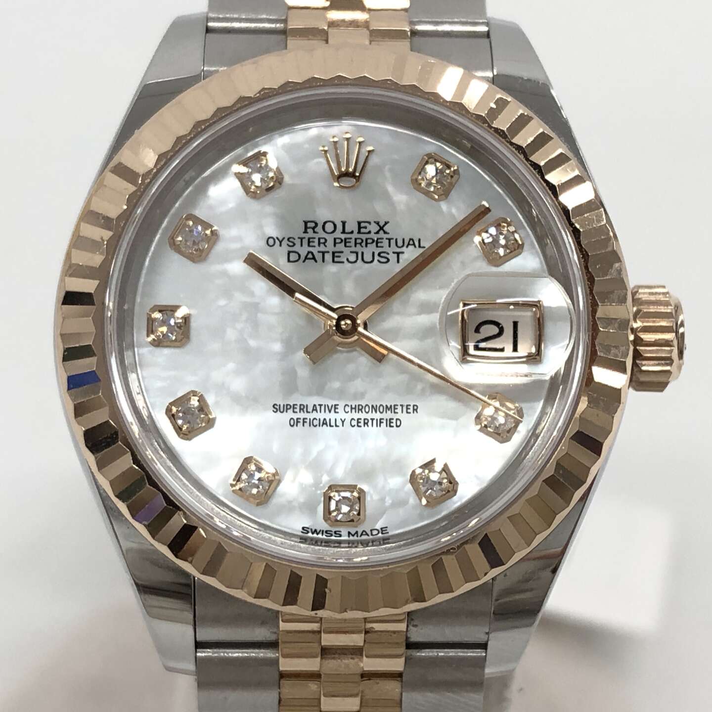 ロレックス デイトジャスト 279171NG 自動巻き SS/PG×SS/PG シェル