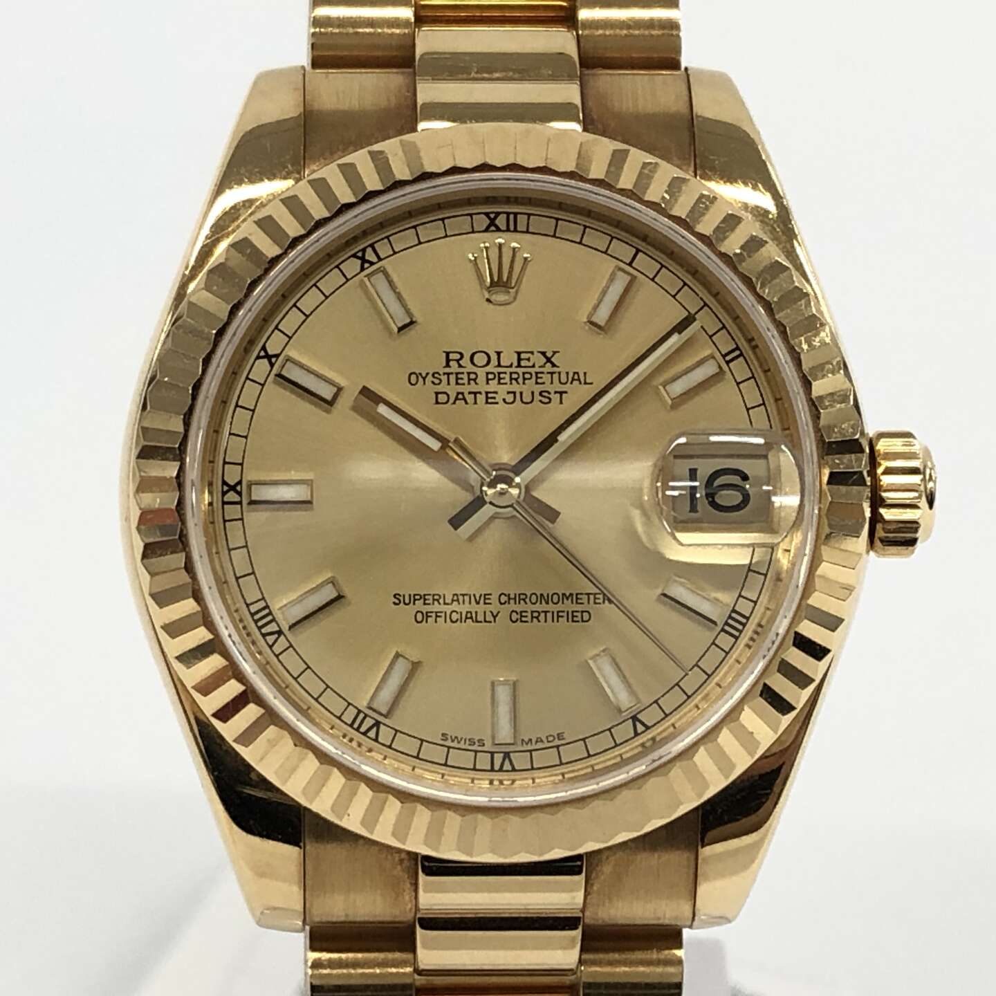 ロレックス デイトジャスト ボーイズ 178278 自動巻き 750×750 シャンパン