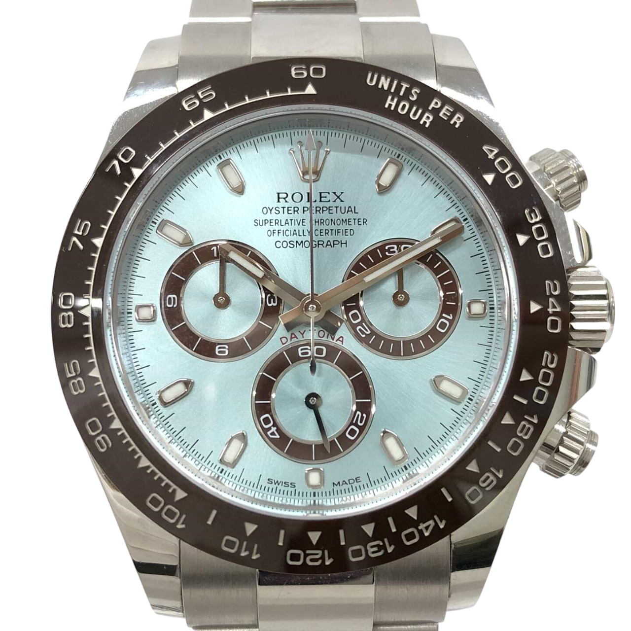 ロレックスデイトナ 116506 自動巻き 950PT×950PT アイスブルー