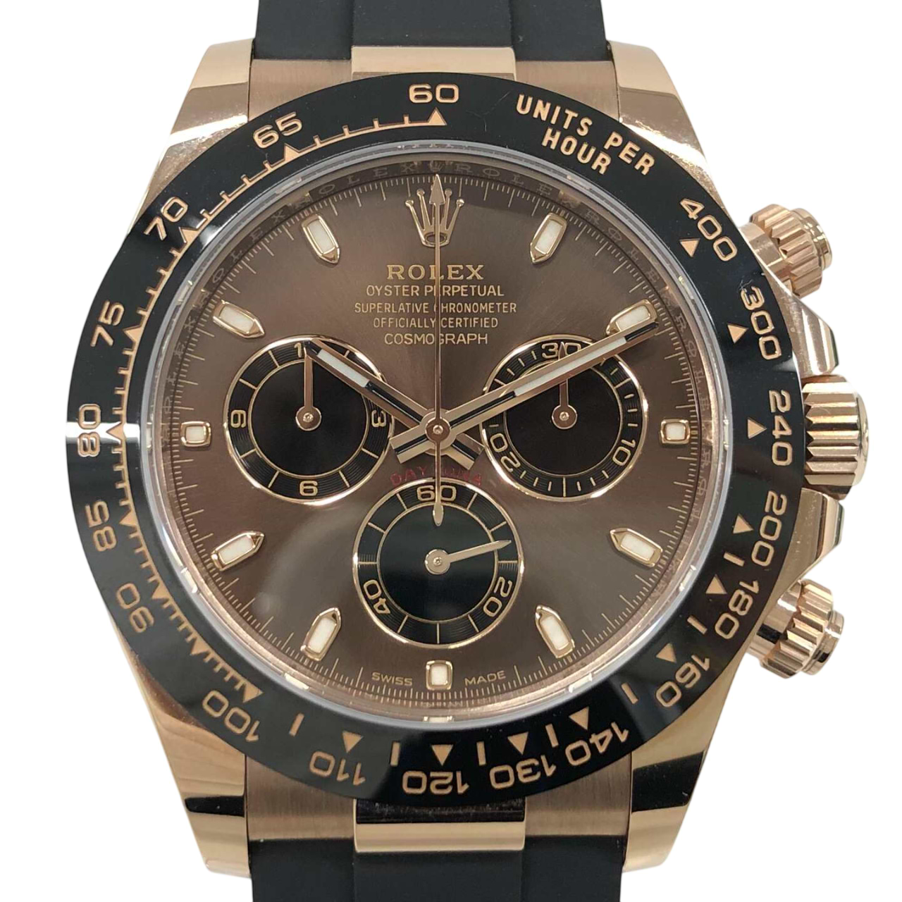 ロレックスデイトナ 116515LN 自動巻き 750ERG×ラバー チョコレート