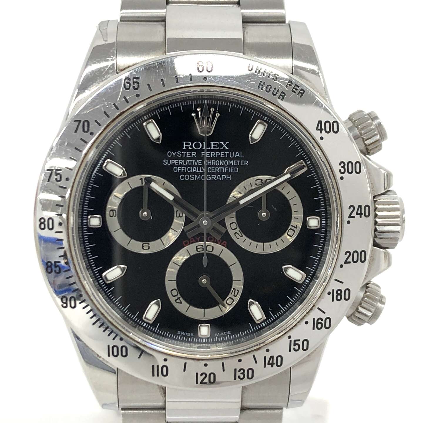ロレックスデイトナ 116520 自動巻き SS×SS ブラック
