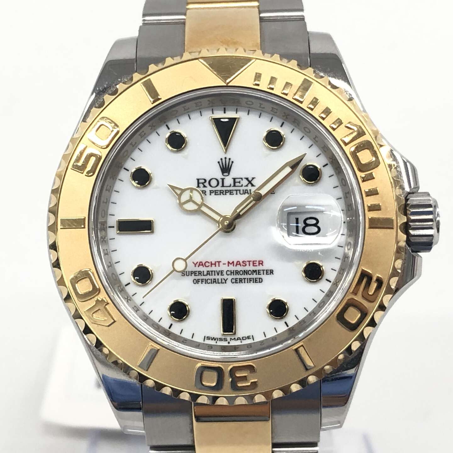 ヨットマスター 16623 自動巻き SS/YG×SS/YG ホワイト