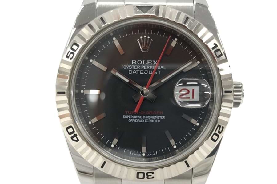 ロレックス ターノグラフ 黒文字盤 116264 の買取実績｜最新相場で高価  