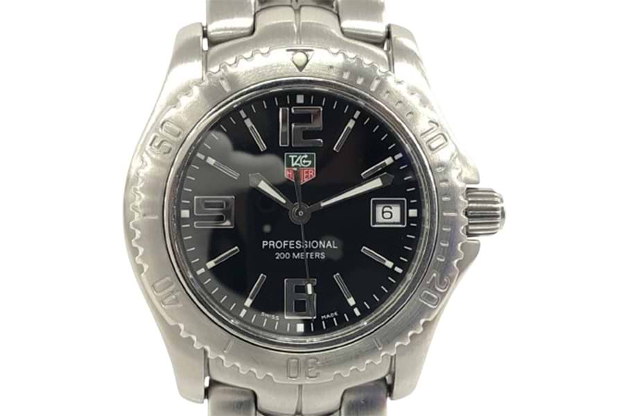 1円 稼働 タグホイヤー リンク CJF2110 RWA4729 AT/自動巻 クロノ 黒文字盤 デイト メンズ腕時計 OGH 5685900 タグホイヤー リンク CJF2110