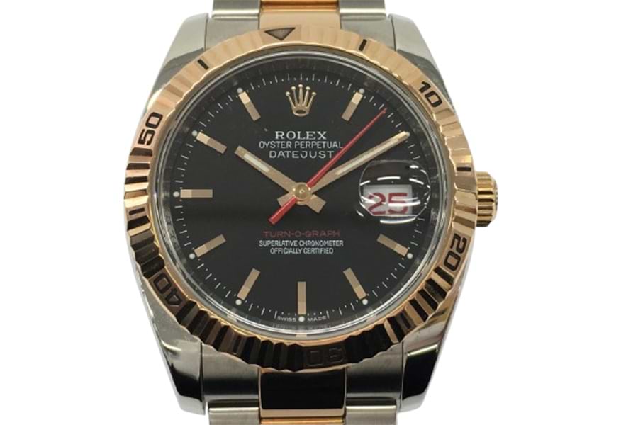 ロレックス ターノグラフ 黒文字盤 116261 の買取実績｜最新相場で高価  