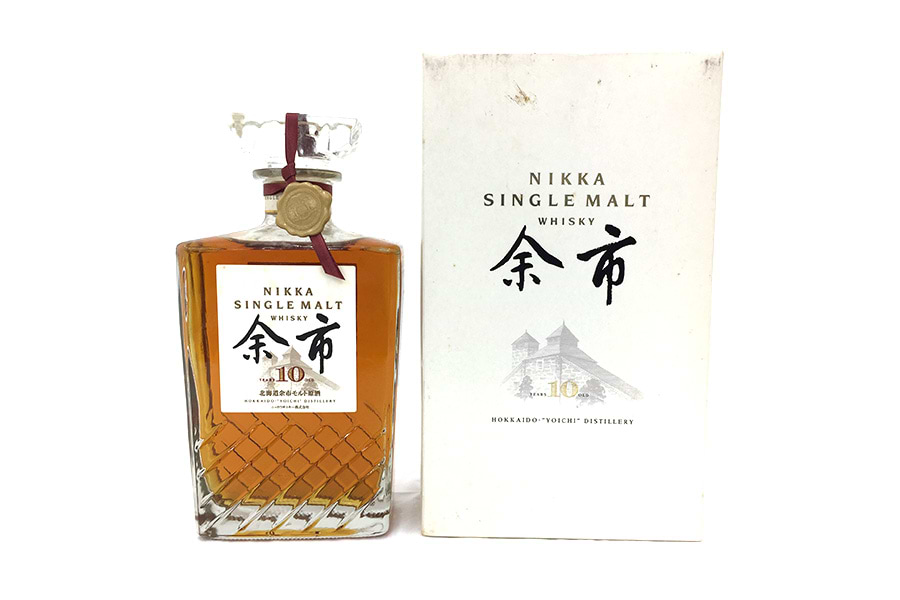 NIKKA ニッカウヰスキー 余市10年 シングルモルト 角瓶 700ml 43％ 箱 