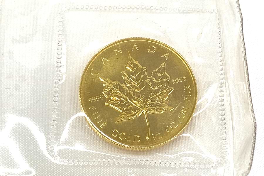 メイプルリーフ金貨1/2oz の買取実績｜最新相場で高価買取なら『買取大吉』