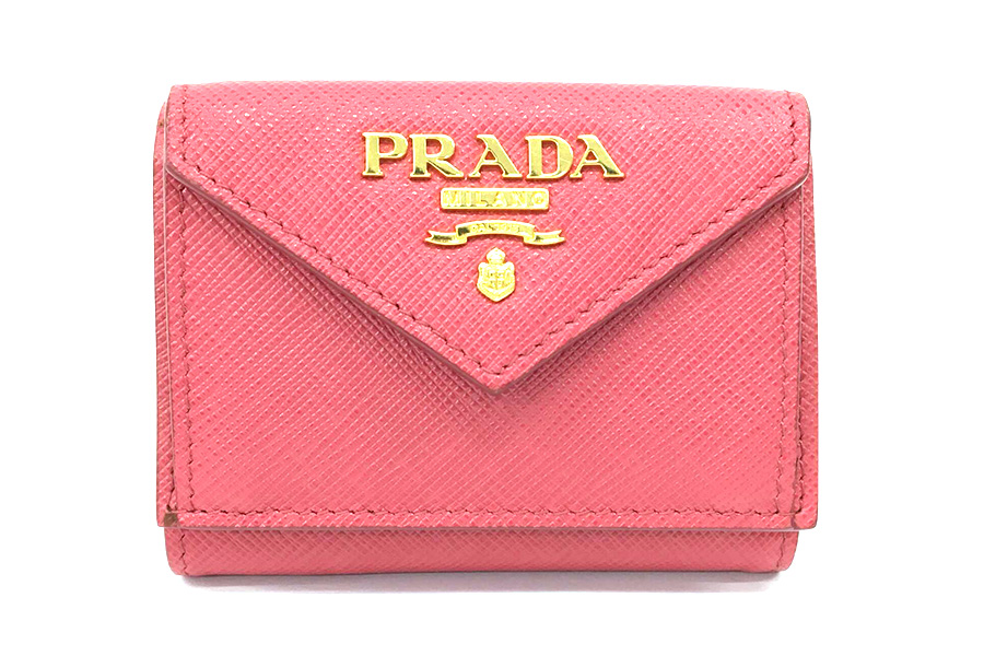 PRADA サフィアーノレザー リボン付き長財布 プラダ 折り財布 リボン 