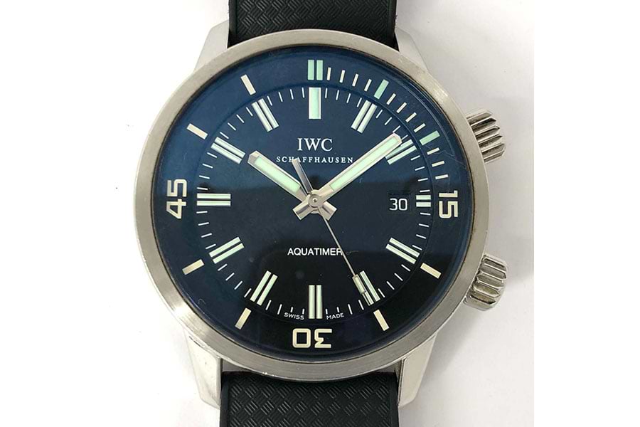 IWC アクアタイマー 自動巻き SS/ラバー 黒 の買取実績｜最新相場で 