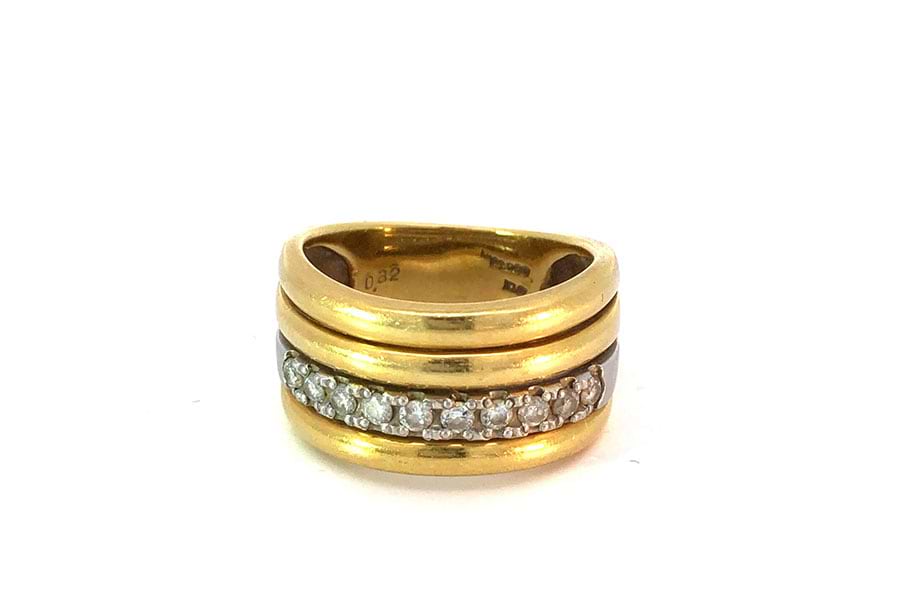 リング K18/Pt900 約11.5号 ダイヤ0.32ct の買取実績｜最新相場で高価 