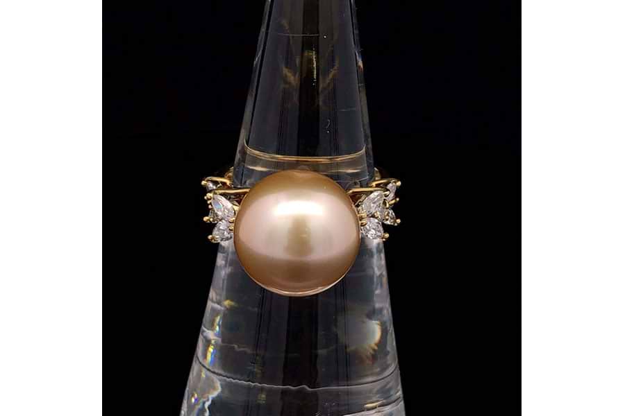 リング K18 約13号 パール直径約12.7mm ダイヤ0.72ct の買取実績｜最新相場で高価買取なら『買取大吉』 | パールダイヤモンドリング 約12号 パール約9.2mm・D0.50ct | リング(指輪) | Zqaamy