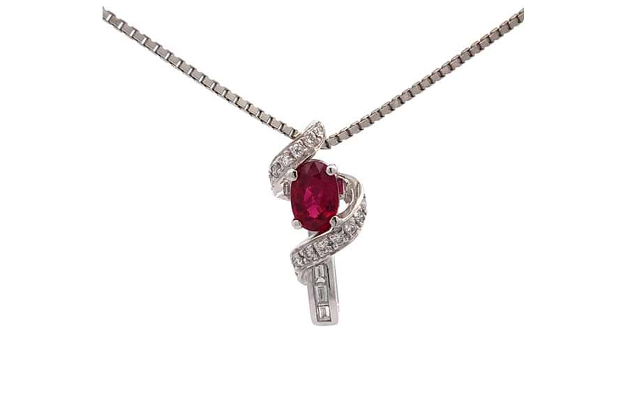 PT900/PT850 ダイヤモンド ネックレス 0.15CT Pt900⁄ Pt850 