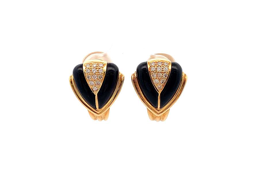 K18YG ダイヤモンド イヤリング 0.30CT（K18YG ありがたい  