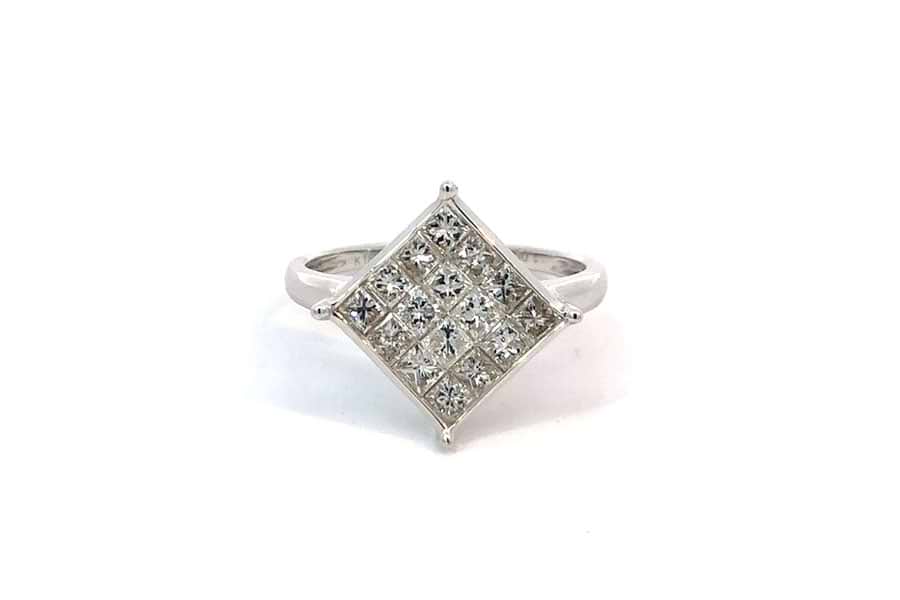 リング K18WG 約13号 ダイヤ1.00ct の買取実績｜最新相場で高価買取 