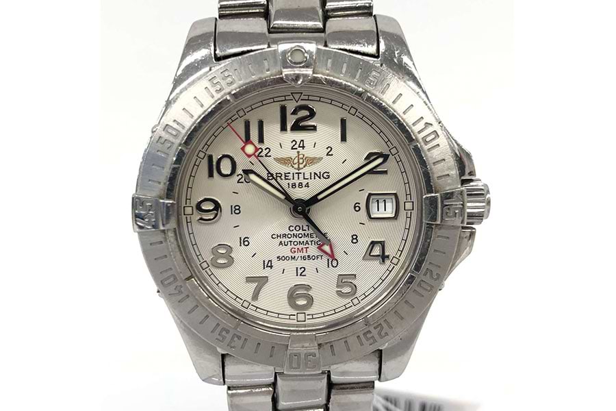 ブライトリング コルト GMT A32350 自動巻き SS シルバー の買取実績 