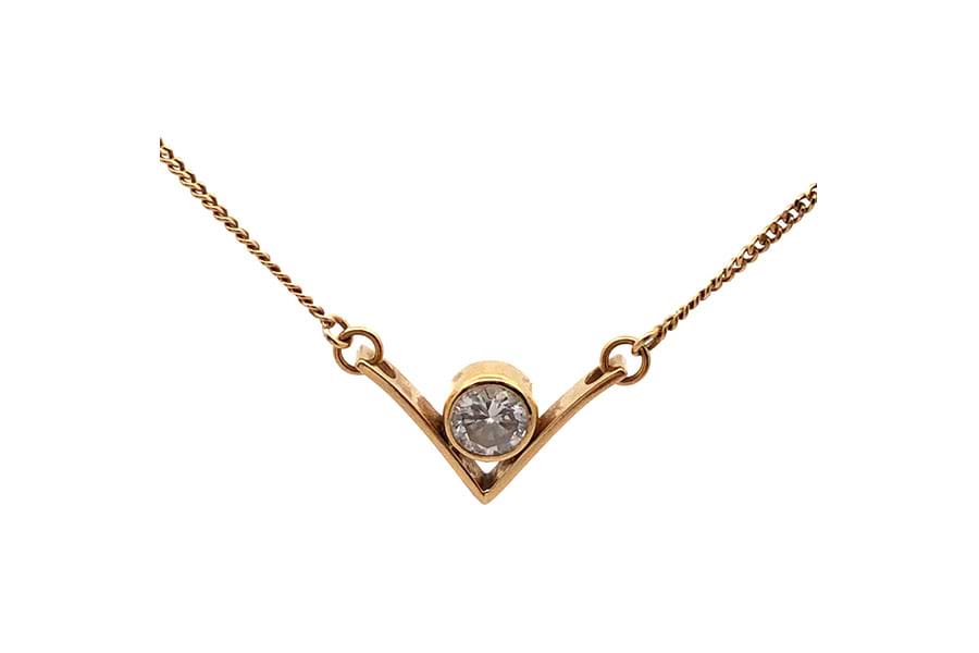 ネックレス K18 全長約48.7cm ダイヤ0.42ct の買取実績｜最新相場で 