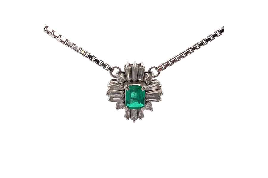 50ct エメラルド ネックレス 5月誕生石＞K10エメラルドネックレス 
