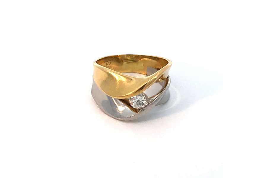 リング Pt900,K18 約11号 ダイヤ0.36ct の買取実績｜最新相場で高価 