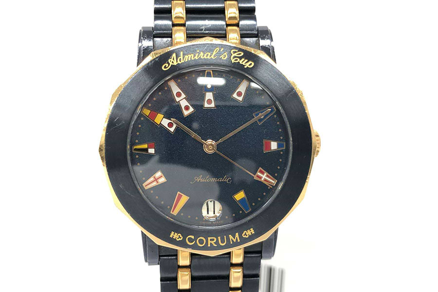 コルム アドミラルズカップ 8943034V585 クォーツ SS/SS ブルー の買取